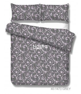 Cotton bedding set DAHLIA 40-1473-GREY 40-1473-GREY