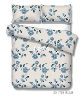 Cotton bedding set DEACON 20-1788-BLUE 20-1788-BLUE