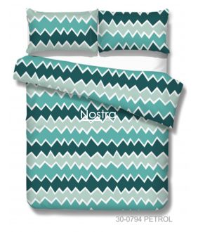 Cotton bedding set DUA 30-0794-PETROL 30-0794-PETROL